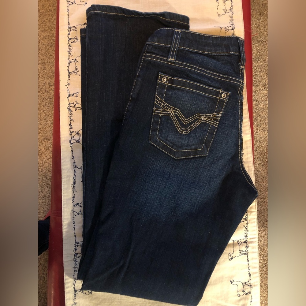 Harley Davidson bootcut size 4 dark denim jeans